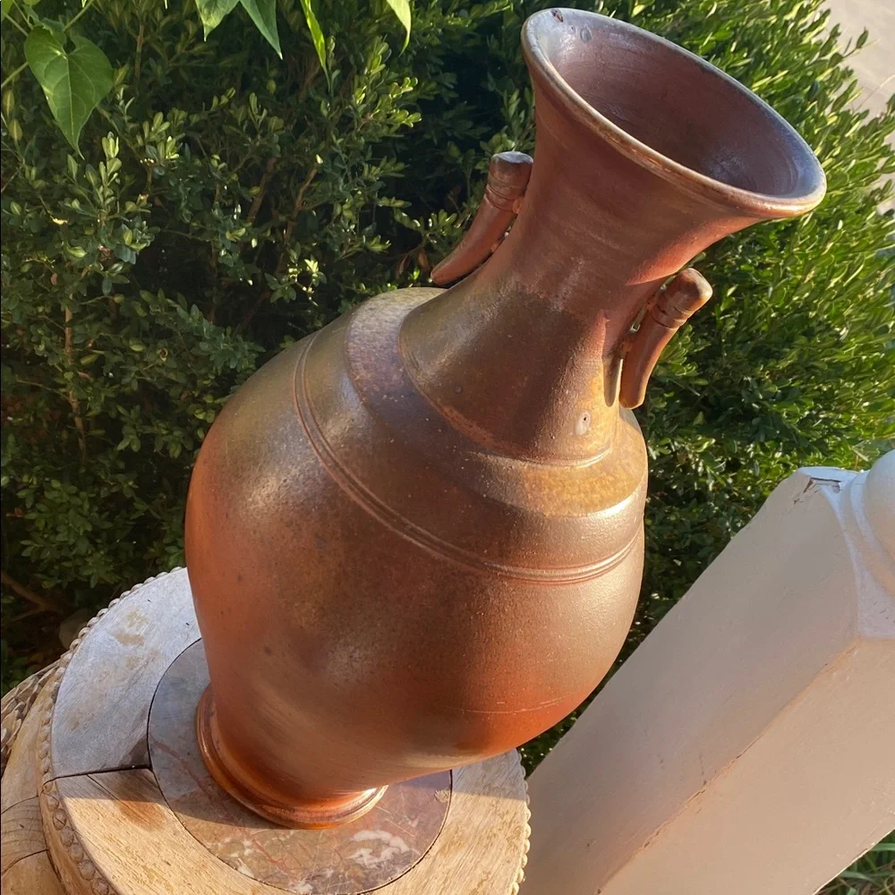 Two-Handled Vase in Natural Ash, 17”h (Silas Bradley)
